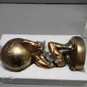 10.5 Inch Bronze Greek Atlas Holding World Statue Sculpture Figurine Home Office Living Room Desktop Display Decor Decorative Decoration