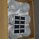 17 Oz Airtight Glass Jars with Clamp Lids, Small Food Storage Canisters Set of 6, Wire Clip Mason Jars for Canning Pickling Spice Herb