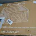 NEWBULIG 24 Inch 4 Panels Dog Playpen, Plastic Pet Play Pen Fence