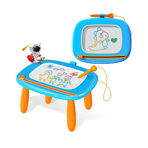 Kikidex Magnetic Drawing Board, Toddler Girl Toys for 12 Year Old, Doodle Board Pad Learning and Educational Toys for 1 2 3 Year Old Baby Kids Birthday Gift(Light Blue)