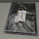 FANWU 4 Pack Plastic Expanding File Wallet Document Organizer with Elastic Cord & Button Closure, Letter Size, 3.5" Expansion, Poly A4 Expandable File Folder for School Office & Home Organization (Black)