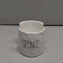 Mud Pie Kitchen Dish Sponge Holder Caddy, Off White
