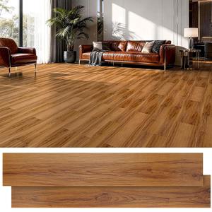 DEXDE Peel and Stick Vinyl Plank Flooring, 36-Pack 54 Sq.Ft Waterproof