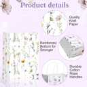 Marspark 24 Pcs Wildflower Paper Gift Bags for Wedding Bridal Baby Shower Engagement Birthday Party Supplies Floral Treat Bag with Handles Candy Goodie Bags for Guests, 8.3'' x 5.9'' x 3.1''