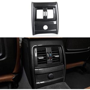 Adhesivo para cubierta de marco de CA de fila trasera de automvil, estilo de carbono, ABS, se adapta a BMW F30 F31 F34 3GT F32 F36 Accesorios  F33 convertible no apto