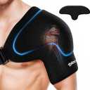 Shoulder Ice Pack Wrap with Triple Coldfocus Expert Gel for Long-Lasting Rotator Cuff Cold Therapy, Shoulder ice Brace Rotator Cuff Cold Therapy for for Pain Relief, Post Recovery (Large)