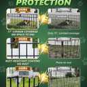 14 Panels 20Ft(L) X 13Inch(H) Garden Fence Animal Barrier - 14 Pack No Dig Fence Animal Barrier Fence Panel Metal Fencing Edging Border for Dog Rabbits and Outdoor Patio Yard Decorative Bottom Blocker