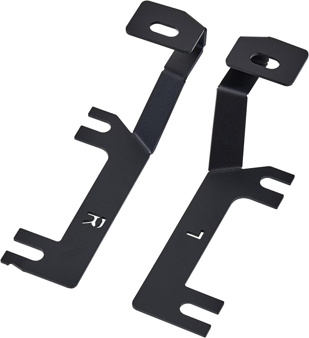 No-Drill A-Pillar Ditch Light Brackets for 2019-2026 GMC Sierra 1500, Bolt-On Design Hood Mount Kit for Off-Road LED Pod Lights