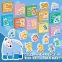 Kids Valentines Day Gifts for School 30PACK - Animal Erasers and Gifts Boxes, Valentines Day Cards for Kids Toddlers Preschool Classmates Boy and Girl Classroom Exchange, Girl Birthday Return Gifts
