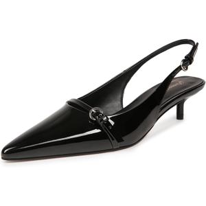 Kitten Heels for Women Slingback Heels Womens Dress Shoes Comfortable Work Shoes Pointed Toe Pumps (6, Black)