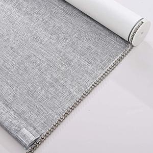 Persilux 100% Blackout Roller Shades Striped Jacquard Blinds for Windows (72" H x 28" W, Grey) Thermal Insulated Fabric UV Protection Privacy Window Shades for Home Office, Easy to Install