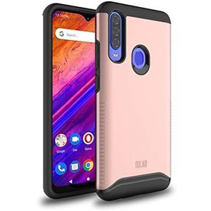 TUDIA DualShield Designed for BLU G91 Pro Case, [Merge] Shockproof Military Grade Heavy Duty Dual Layer Tough Slim Hard Protective Case Cover (Rose Gold)