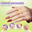 4 x MEFA 15 Sizes Short Coffin Nail Tips - 300 Pcs Half Matte Full Cover Press on Nails, Pre-shape Gel Nail Tips for Nail Extension Home DIY Salon Manicure