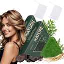 Nature Triangle Shampoo Bar, Nature Seven Green Soap Shampoo, Usman Grass hampoo Bar, Calming & Strengthens Hair for Women and Mens (2PCS)