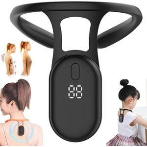 Smart Back Support,1 Week Fast Smart Posture Corrector Reminder Device, Improving The Hunchback Smart Back Posture Corrector for Women Men Kids,Hunchback Posture Corrector (Black)