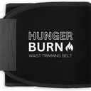 HungerBelt - Hunger Control for Waist Slimming | Unisex Adjustable Band for Men & Women (Patent Pending) Black