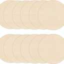 Wood Rounds for Crafts 6 Inch - 12 Pack Wood Round, Unfinished Wood Circles for Crafts, Round Wooden Discs, Circle Wood Sign Blank