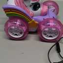 Carsky Unicorn Remote Control Car for Girls,360Stunt RC Cars Rotation 4WD Remote Cars with LED Lights,Fun Indoor Outdoor Toys for Kids,Chritmas Easter Birthday Gift for 3 4 5 6 Year Old Girl