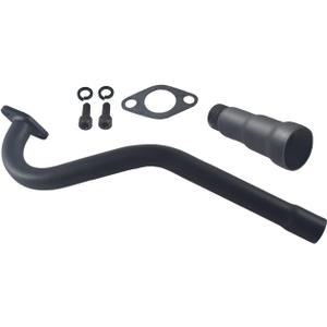 3 Stage Central long Exhaust Pipe with Header For Coleman CT100U 98cc Mini Bike For Predator 79cc 3HP Engine Parts Black