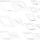 BENECREAT 16 Sizes Diamond Quilting Template, Acrylic Intricate Sewing Machine Ruler, Transparent Pressure Plate Router Template for DIY Hand Patchwork Cutting Craft, 6mm Thick