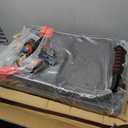 Upgraded Foldable Push Cart Dolly,560 lbs. Capacity Moving Platform Hand Truck,Heavy Duty Space Saving Collapsible,4 TPR 360-Degree Silent Wheels,2 Swivel Wheels and 2 Fixed Wheels(Red Wheel)