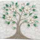 Magnetic Dishwasher Cover Panel, 23x26Inch Tree of Life- Waterproof, Removable Kitchen Decor, Scratch Resistant Appliance Wrap, Easy Install No Tools Needed, Reusable Modern Design for Home Upgrade
