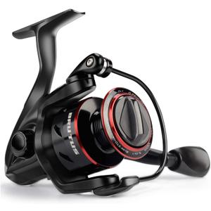KastKing Brutus Spinning Fishing Reels, 5.2:1 Gear Ratio,Lightweight
Max Drag: 18.6 lb, 4+1 BB, 6.5-13.1 oz, Graphite Frame,CNC Aluminum Spool, 500-5000 Sizes Ideal for Freshwater