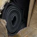 Riakrum 20 Pieces Exercise Yoga Mat Workout Mat with Strap 68 x 24 Inch Fitness Gym Mat Yoga Mat Non Slip for Women Men Gym Home Supplies(Black)