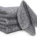 AREYCVK Kitchen Dish Cloths Set, Absorbent Cotton Cleaning Rags, 30Pack (Gray)