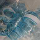 2Hamster Tubes Kits, IBEQUEM Hamster Tunnel Adventure External Pipe, Transparent DIY Creative Connection Cage & Accessories, Hamster Wheel for Pet Mouse Rat Small Animal (Blue)