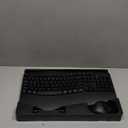 Wireless Keyboard and Mouse Combo, 2.4G Full Size Wave Keys Ergonomic Keyboard with Wrist Rest and 3-Level DPI Adjustable Wireless Ergonomic Mouse for Windows, Mac OS Desktop/Laptop/PC(Black)