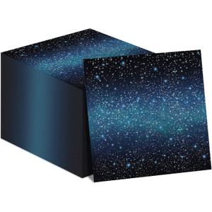 50 Pcs Space Starry Napkins Galaxy Party Napkins Supplies Decorations Lunch Paper Napkins for Outer Space Birthday Baby Shower