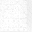 Juvale 36 Pack Blank Puzzles to Draw On, 8.5x11 Make Your Own Jigsaw Puzzle for Kids DIY, Arts and Crafts Projects (48 Pieces Each)