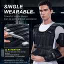 BeatBoost Weighted Vest Men 40lb Adjustable Weight Vest with Steel Plates Weights for Walking Strength Training Running Workout