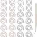 GORGECRAFT 24PCS Black Brown Eyelashes False Eyelashes 6/8/10mm Long Doll Eyelash Strip Eye Make Up Accessory Bear Decorative Eye for Bjd Doll Teddy Bear Doll DIY Craft Making Supplies