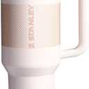 STANLEY Quencher ProTour Flip Straw Tumbler with Leakproof Lid 40 oz | Built-In Straw and Handle | Cup Holder Compatible for Travel | Insulated Stainless Steel Cup | BPA-Free | Rose Quartz Fade