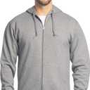 Fruit of the Loom Eversoft Fleece Full Zip Hoodie Sweatshirt (Small)