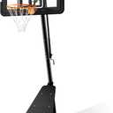 BACKYARD BLITZ Basketball Hoop,44&48in Backboard Portable Basketball Goal System, 10FT Hand-Crank Adjustable Basketball Hoop Outdoor