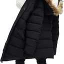 Men's Extra Long Fleece Puffer Jacket Outerwear Winter Coats Hooded Parka Warm Water-resistant Cold Weather (XL)