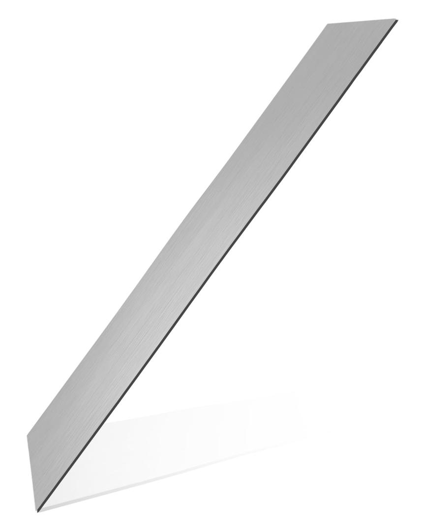4 x 30 Inch Stainless Steel Trim Strips 304 Brushed Stainless Steel Finishing Sheet Metal Gap Filler Trim Strip Metal Trim Kitchen Tools, Silver