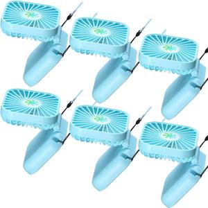 Hortsun 6 Pack personal Necklace Fans Portable Mini Neck Hanging Fan Hand-held for Cooling USB Rechargeable Battery 3 Speed Air Circulatory(Blue) Hortsun 6 Pack personal Necklace Fans Portable Mini Neck Hanging Fan Hand-held for Cooling USB Rechargeable Battery 3 Speed Air Circulatory(Blue)