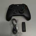 Fisherg Wireless Controller Compatible With Xbox One, Xbox Series X/S, Xbox One X/S, PC, 2.4GHz Gamepad With RGB LED Light, Black