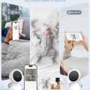 ARENTI Baby Monitor with 2 Cameras, 2K/3MP WiFi 6 Camera and Audio, 5-inch Wireless Screen, Smartphone App, Super Night Vision, Crying Detection, Auto Tracking, Temp&Humidity Sensor (D3 Set)