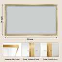 Koonmi Gold Mirrors for Wall, 30x55 Inch Bathroom Mirror, Rectangular Wall Mirror for Living Room Bedroom Bathroom, Hangs Horizontally or Vertically