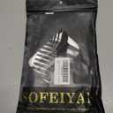 Sofeiyan Brunette Mixed Ash Blonde Hair Extensions 16 inch Clip in Highlighted Hair Extensions 4PCS Synthetic Fake Hair Soft Natural Hairpiece 140g Curly Thick Hair Extension for Women