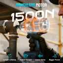 Cordless Impact Wrench 1/2 Inch, 1500 N.m/1106ft-lbs Brushless Impact Wrench Gun Compatible with Makita Battery (No Battery), Electric Power Impact Driver for Car Home