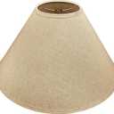 Aspen Creative 32209A Hardback Empire Spider Lamp Shade in Wheat Flaxen, 6" Top x 19" Bottom x 12" Slant Height