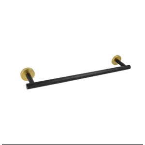 kimzcn 18-Inch Hand Towel Bar Stainless Steel Bathroom Towel Holder Kitchen Dish Cloth Hanger Wall Mount Black & Gold