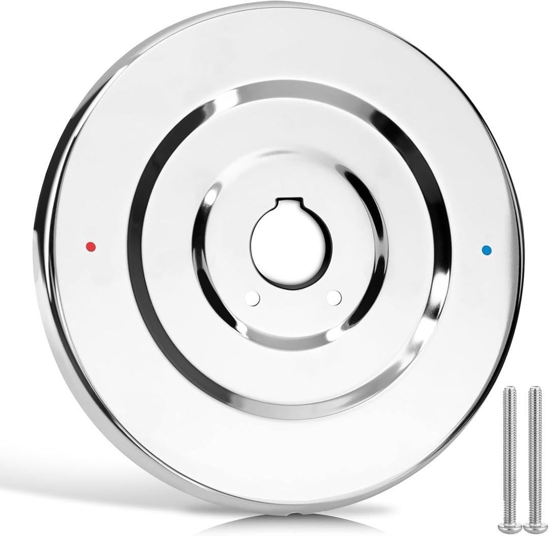 Chateau Shower Escutcheon Plate Replacement for 16090,Shower Trim Kit Replacement Parts for Tub Faucet Handle,Chrome