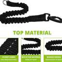 Long Dog Leash 100 FT: Heavy Duty Rope Leashes for Dogs Training with Swivel Lockable Hook Reflective Threads Bungee and Padded Handle - Dog Lead for Large Small Medium Dogs Outside Walking Hiking